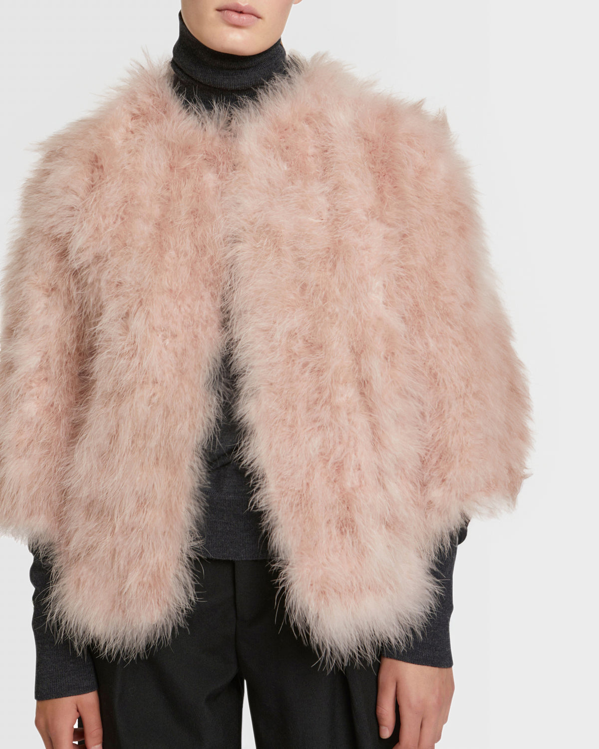 Short feather jacket -Yves Salomon