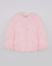 Short feather jacket