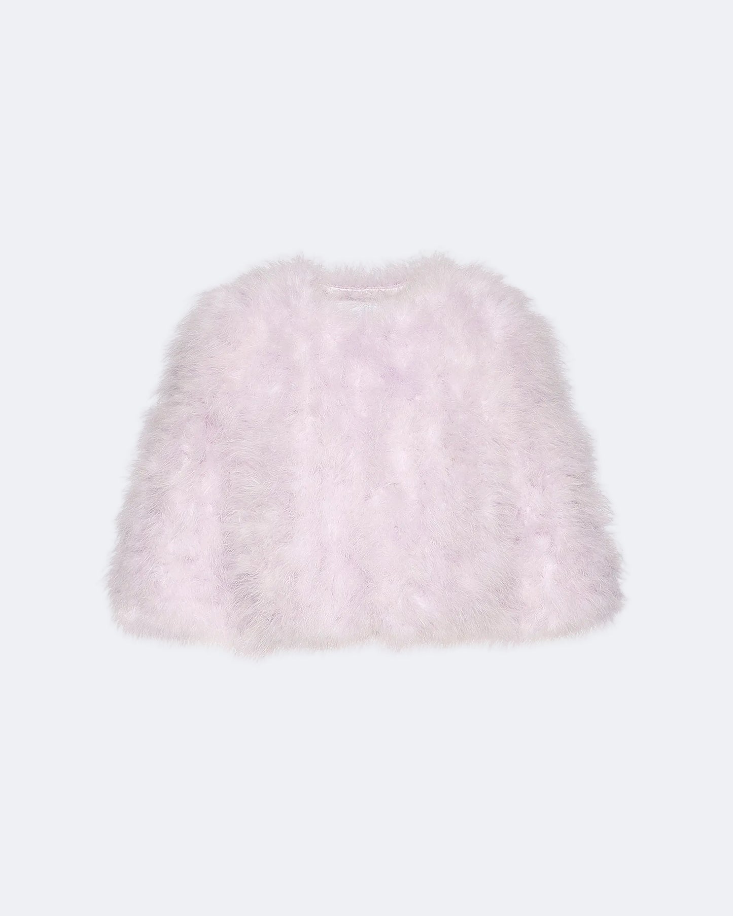 Short feather jacket