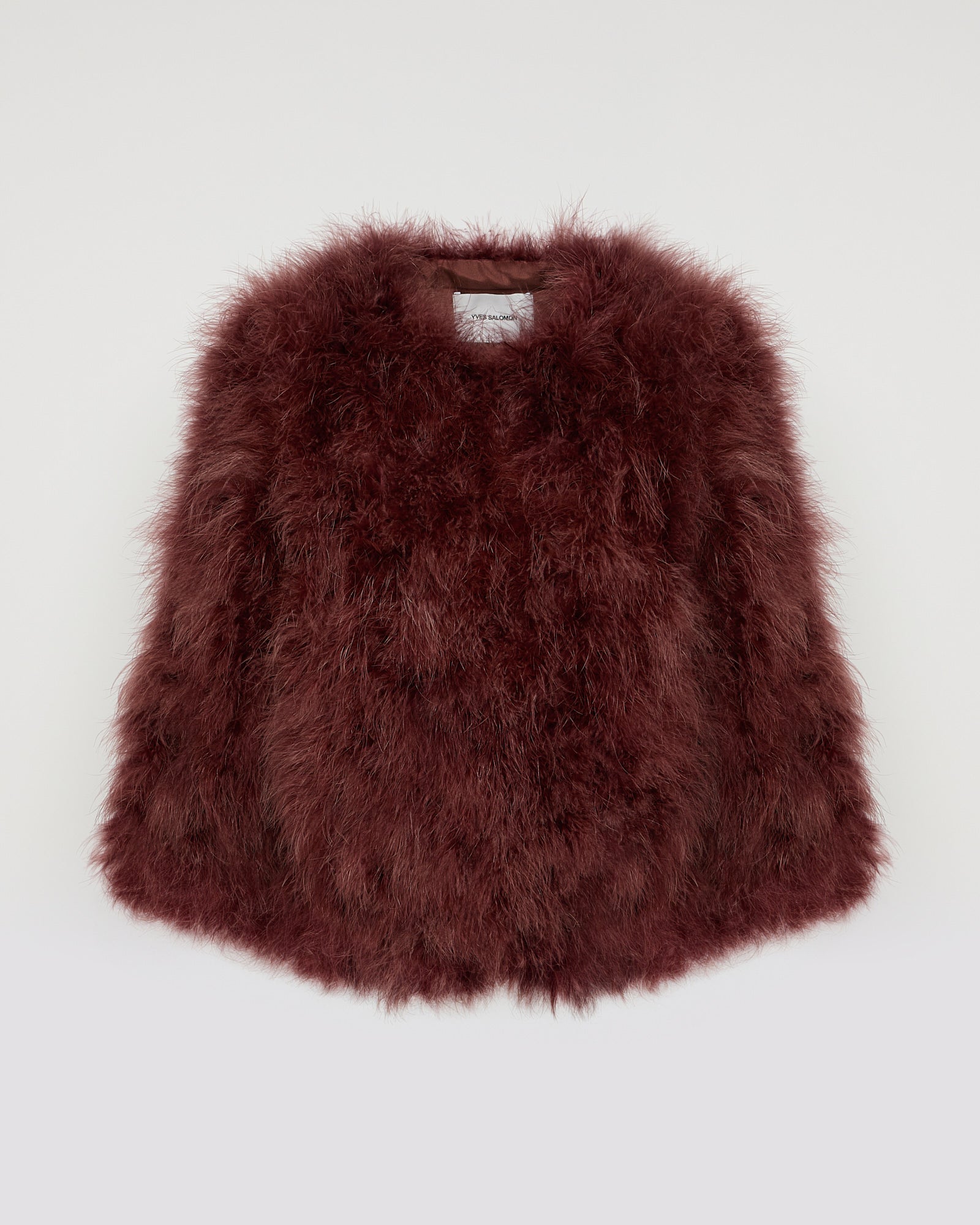 Short feather jacket -Yves Salomon - New spring summer collection
