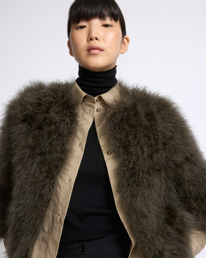 Short feather jacket - Yves Salomon - New Fall/Winter Collection