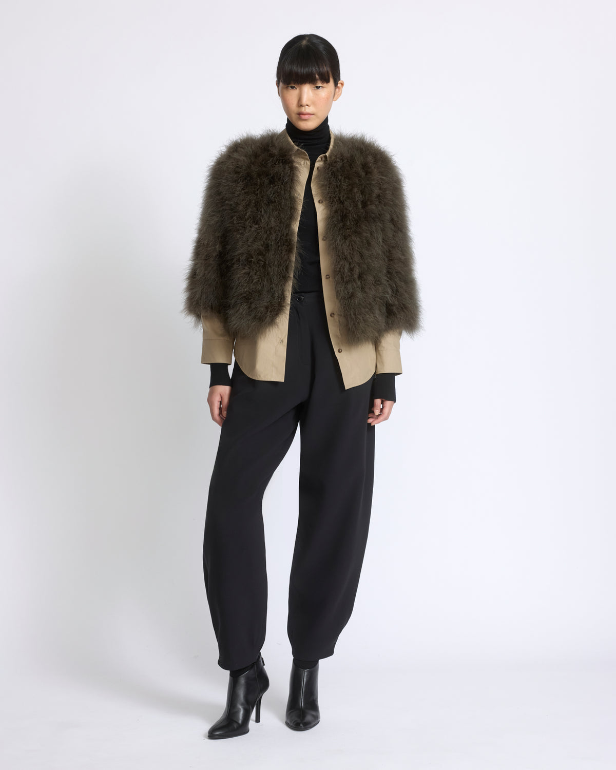 Short feather jacket - Yves Salomon - New Fall/Winter Collection