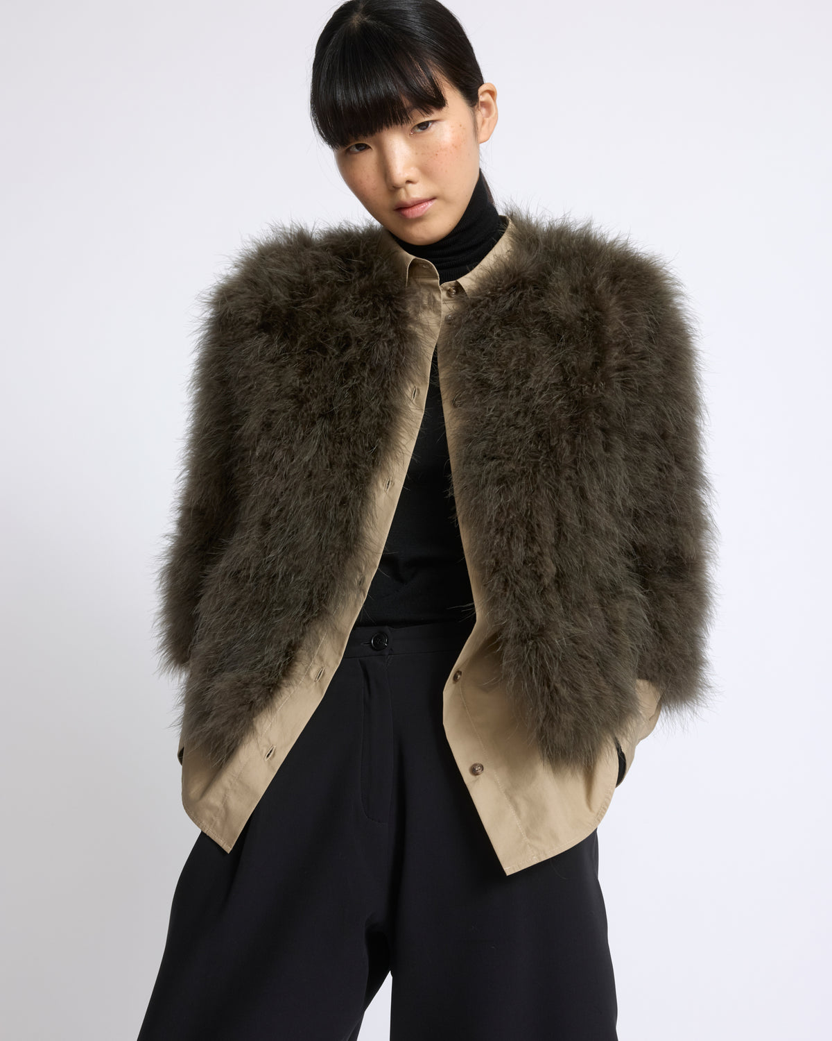 Short feather jacket - Yves Salomon - New Fall/Winter Collection