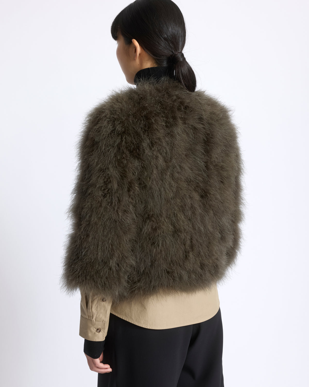 Short feather jacket - Yves Salomon - New Fall/Winter Collection