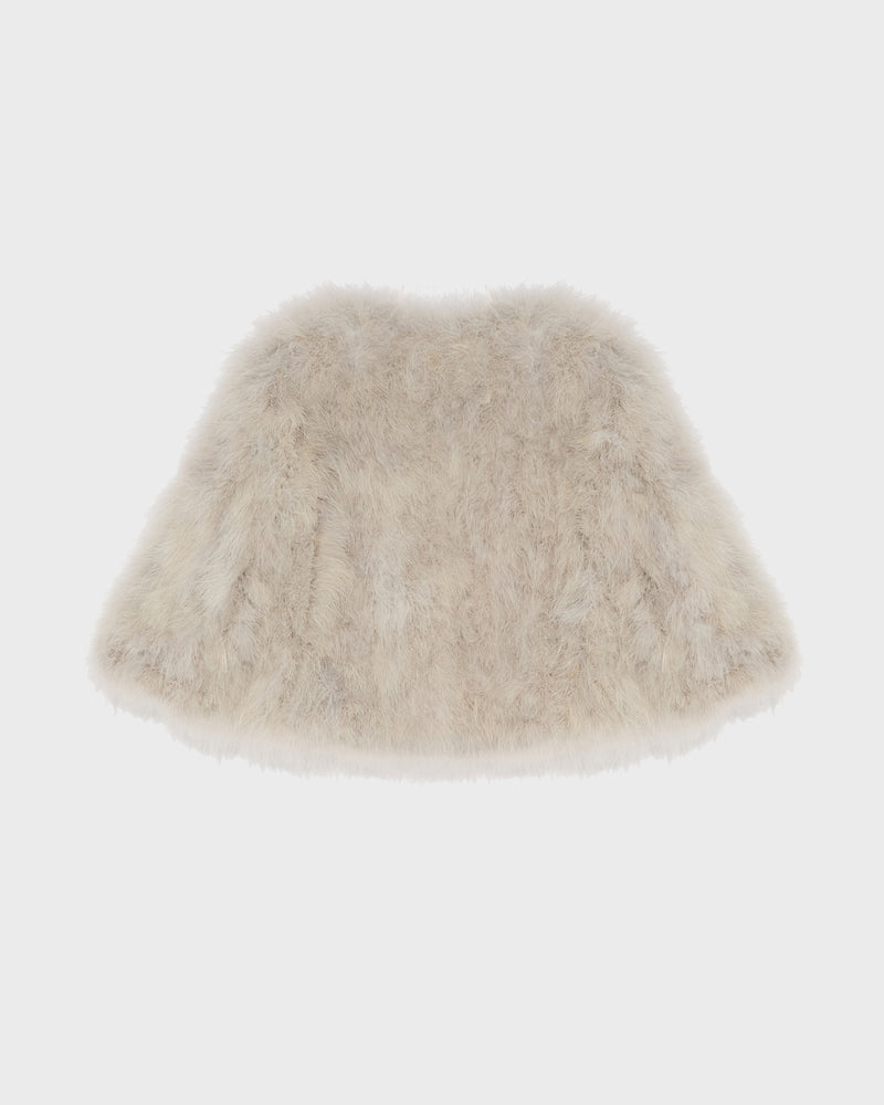 Cropped feather jacket-Yves Salomon-Winter sale & boxing day