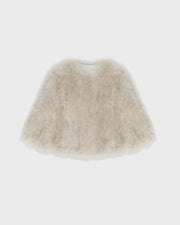 Short feather jacket