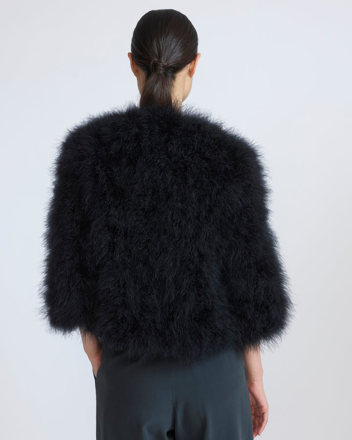 Short feather jacket - Yves Salomon - New Fall/Winter Collection