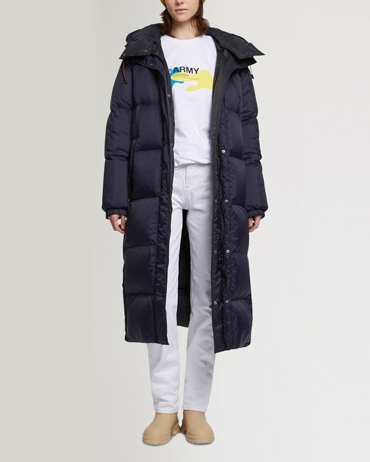 Black Friday 2025- Two-tone reversible 7/8 down jacket-Yves Salomon-Winter sale & boxing day