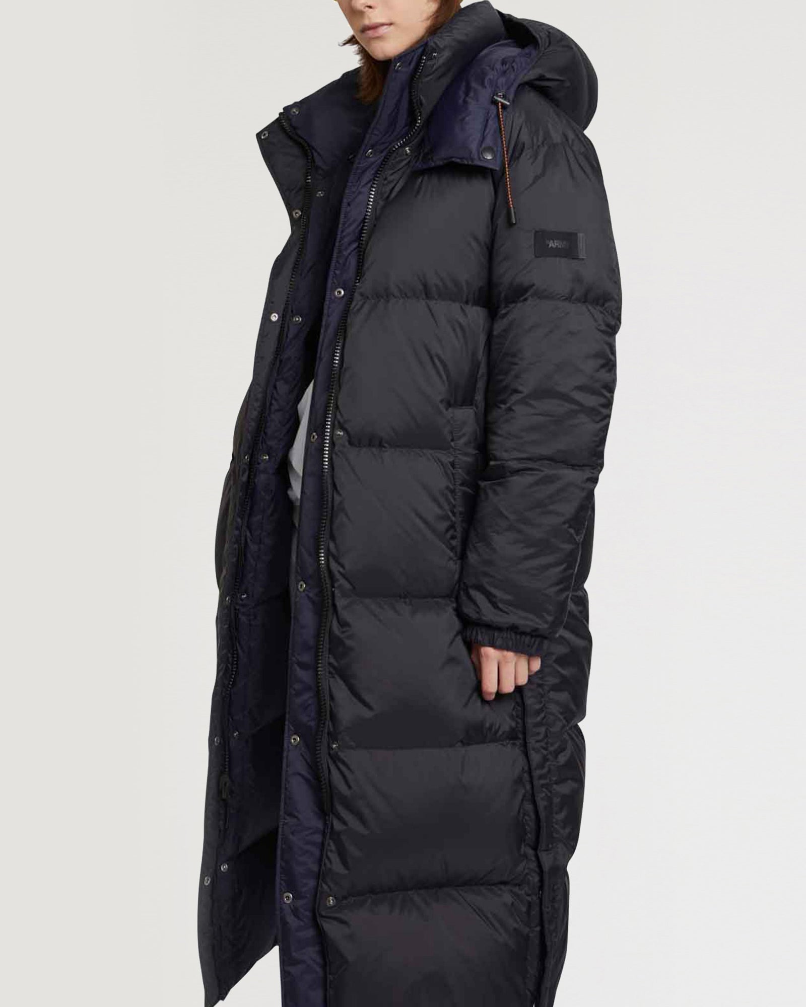 Black Friday 2025- Two-tone reversible 7/8 down jacket-Yves Salomon-Winter sale & boxing day