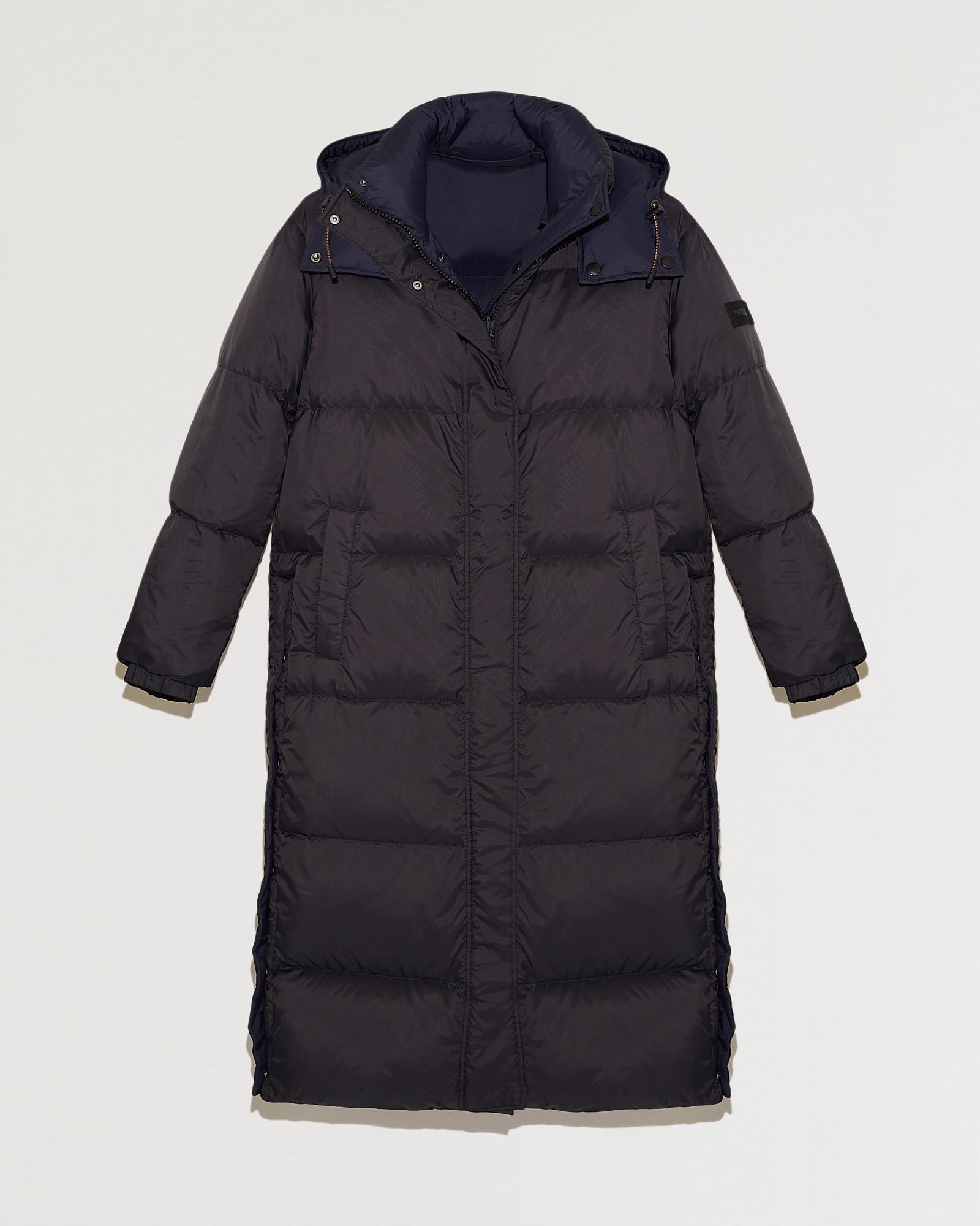Black Friday 2025- Two-tone reversible 7/8 down jacket-Yves Salomon-Winter sale & boxing day