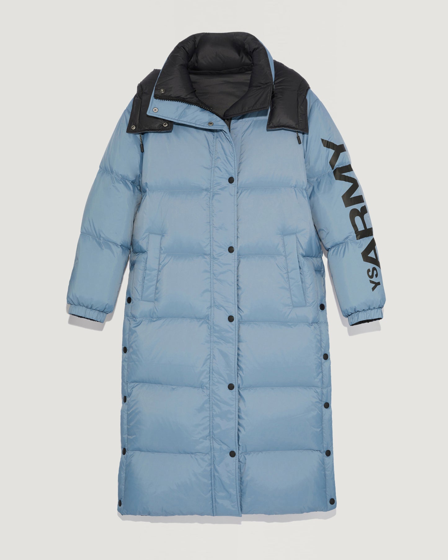 Black Friday 2025- Two-tone reversible 7/8 down jacket-Yves Salomon-Winter sale & boxing day