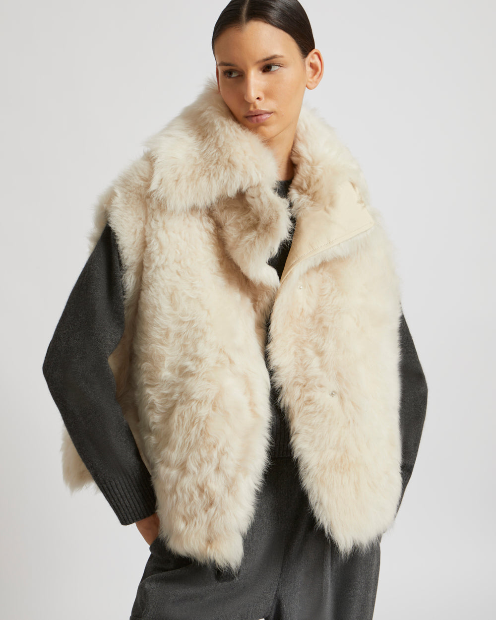 Toscana lambskin gilet -Yves Salomon