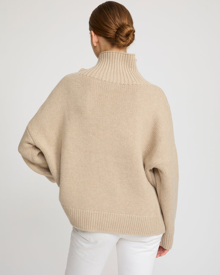 Oversized cashmere wool knit jumper
