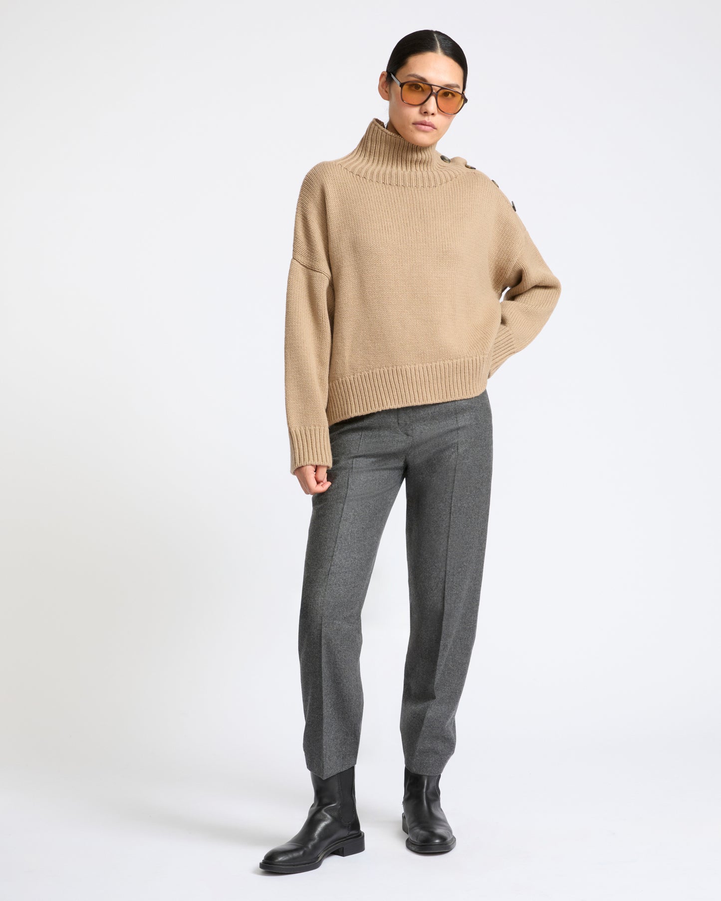 Oversized cashmere wool knit jumper - Yves Salomon - New Fall Winter Collection