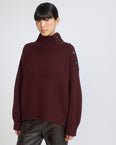 Oversized cashmere wool knit jumper