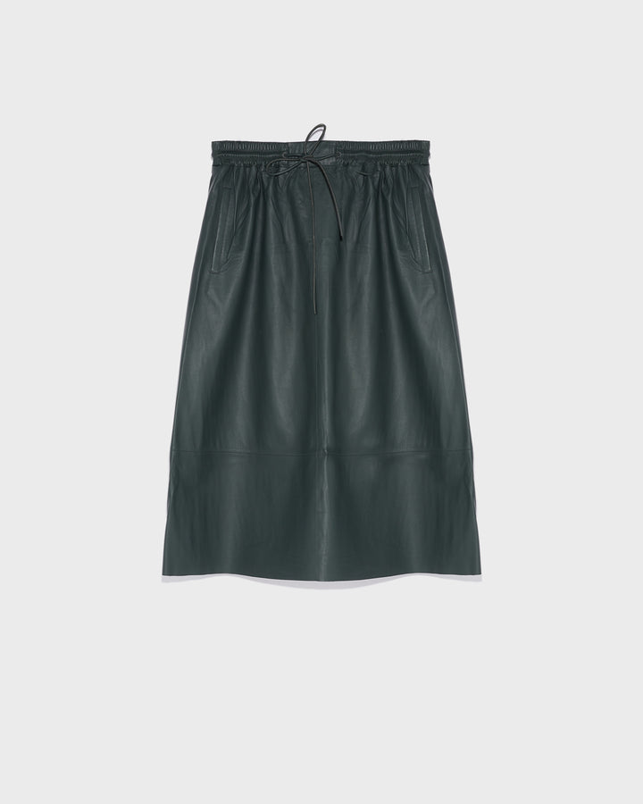 Black Friday 2025- Flared skirt in lamb leather -Yves Salomon