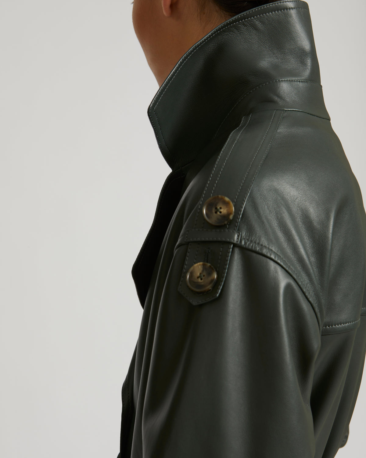 Black Friday 2025- Oversized trench in lamb leather -Yves Salomon