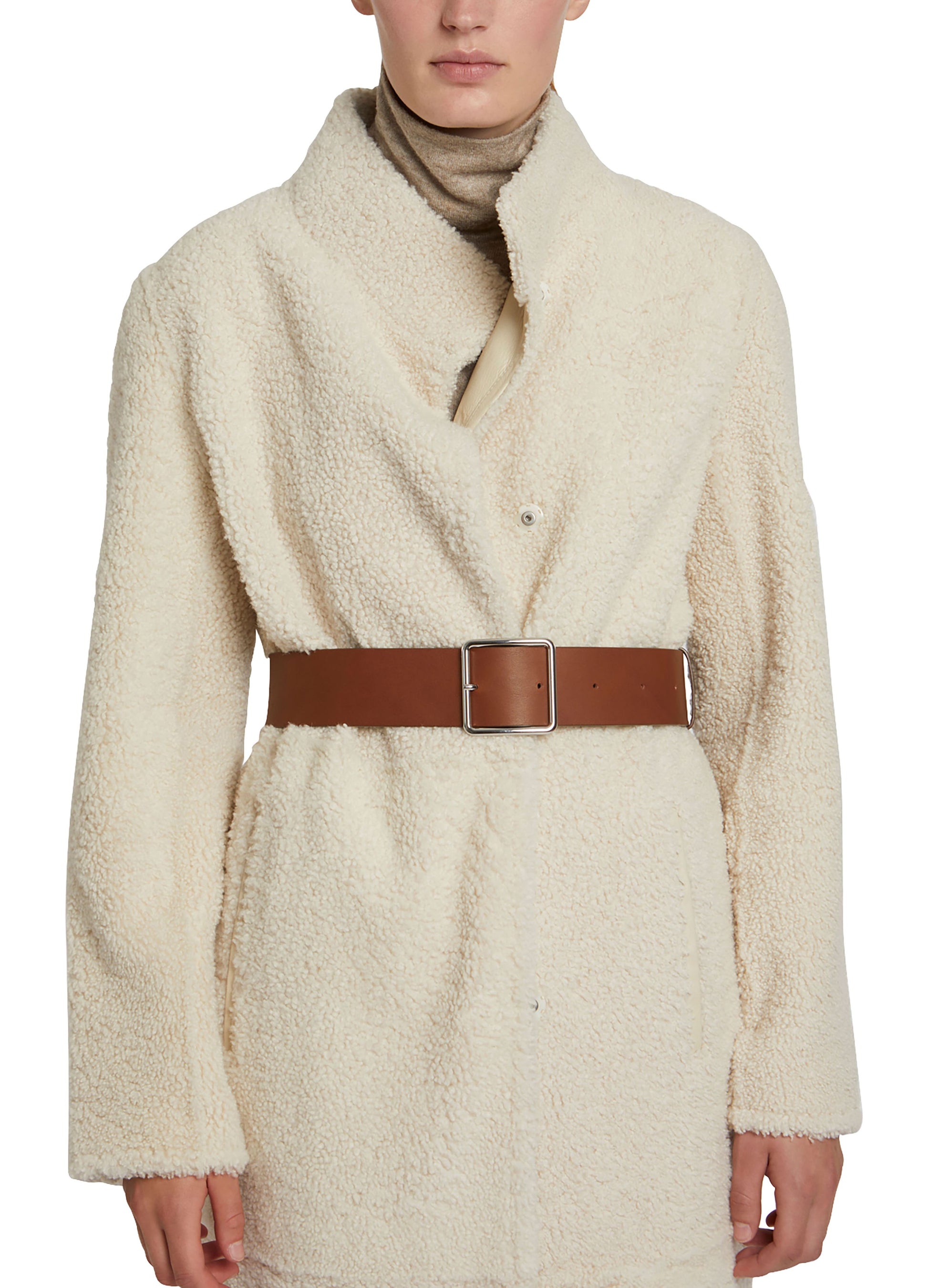 Long coat in merinillo wool -Yves Salomon