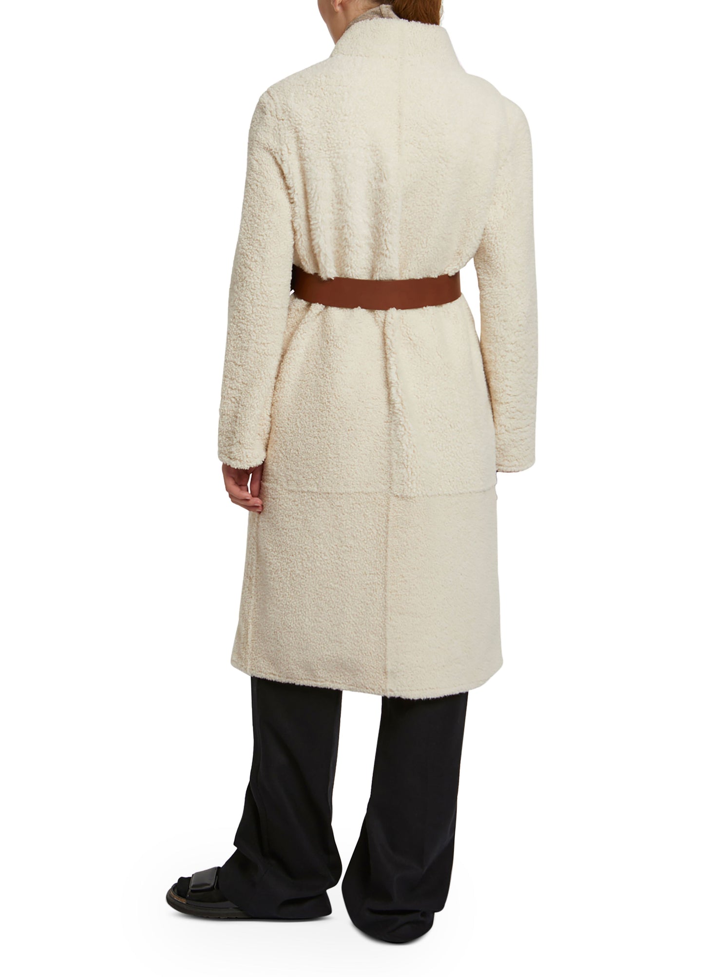 Long coat in merinillo wool -Yves Salomon