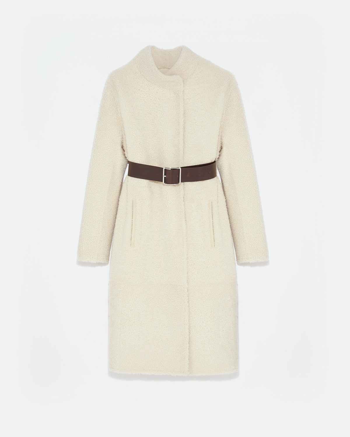 Long coat in merinillo wool -Yves Salomon