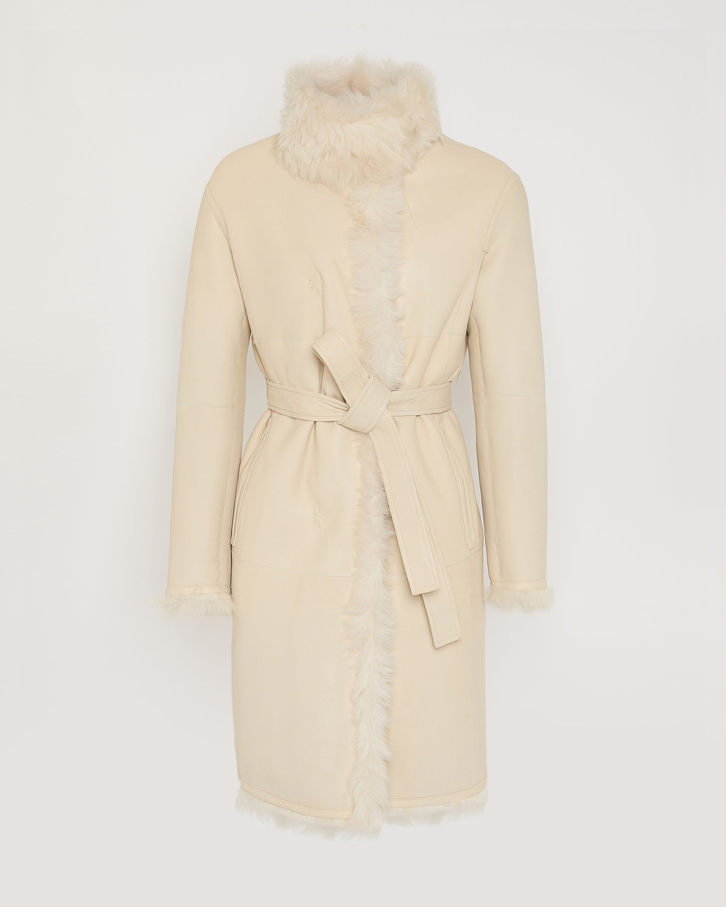 Reversible coat in Toscana lambskin