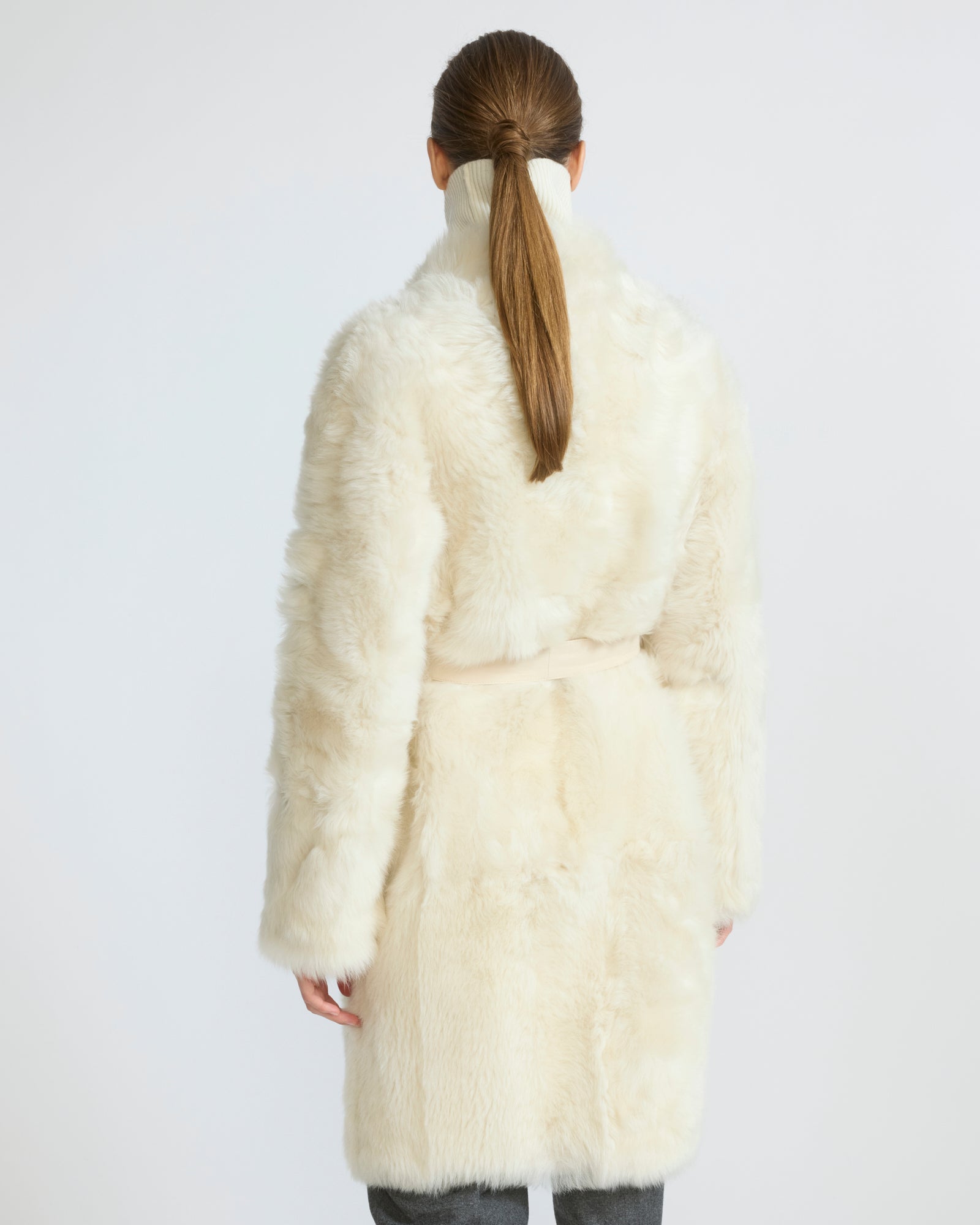 Reversible belted coat in Toscana lambskin - Yves Salomon - New Fall/Winter Collection