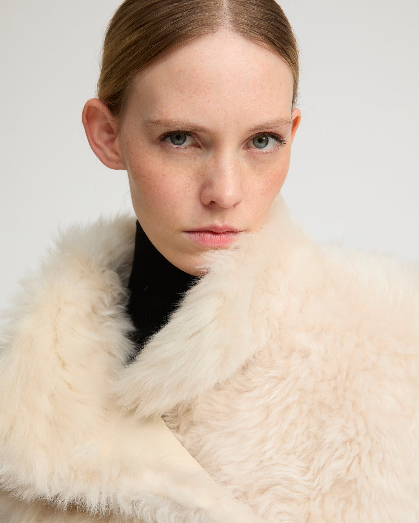 Reversible coat in Toscana lambskin