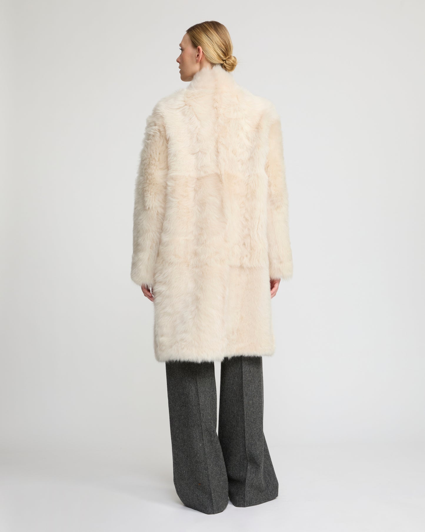 Reversible coat in Toscana lambskin
