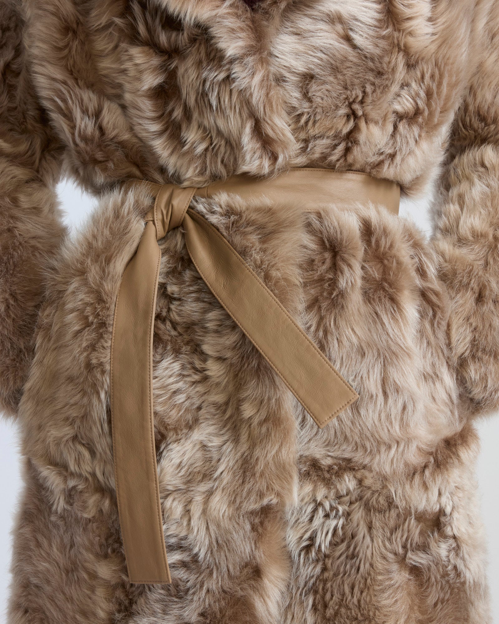 Reversible belted coat in Toscana lambskin - Yves Salomon - New Fall/Winter Collection