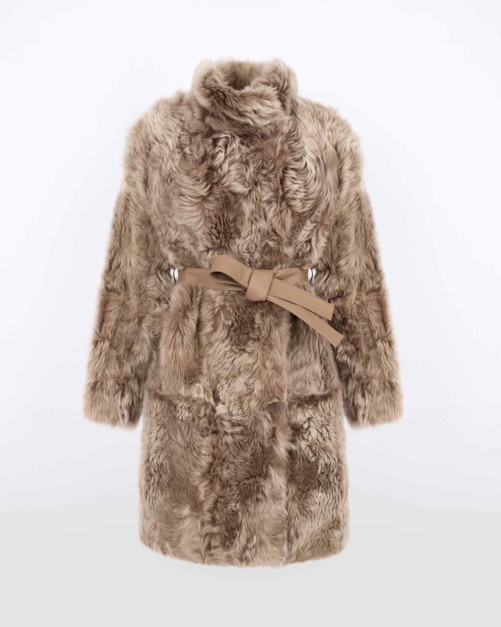 Reversible belted coat in Toscana lambskin - Yves Salomon - New Fall/Winter Collection