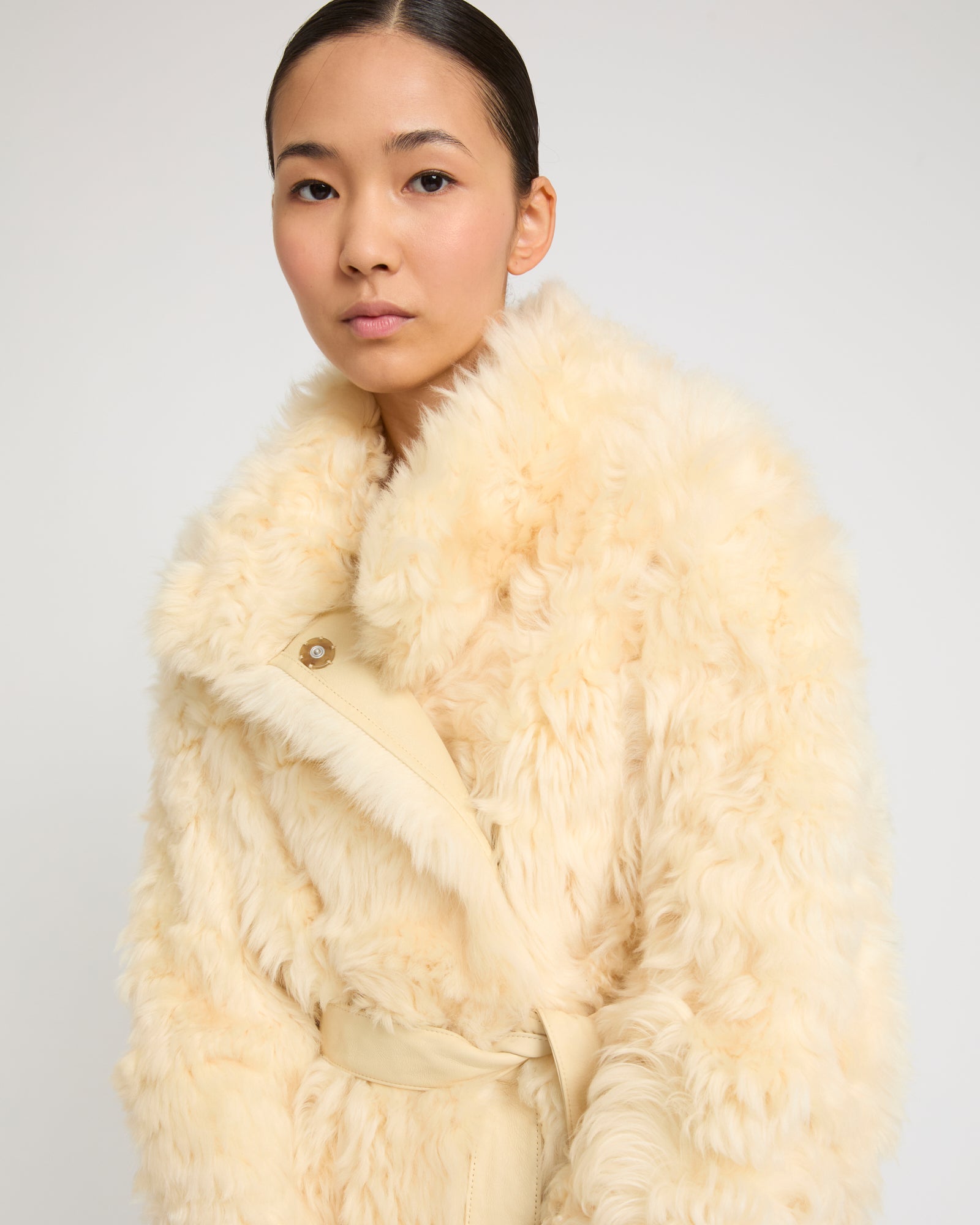 Reversible coat in Toscana lambskin -Yves Salomon