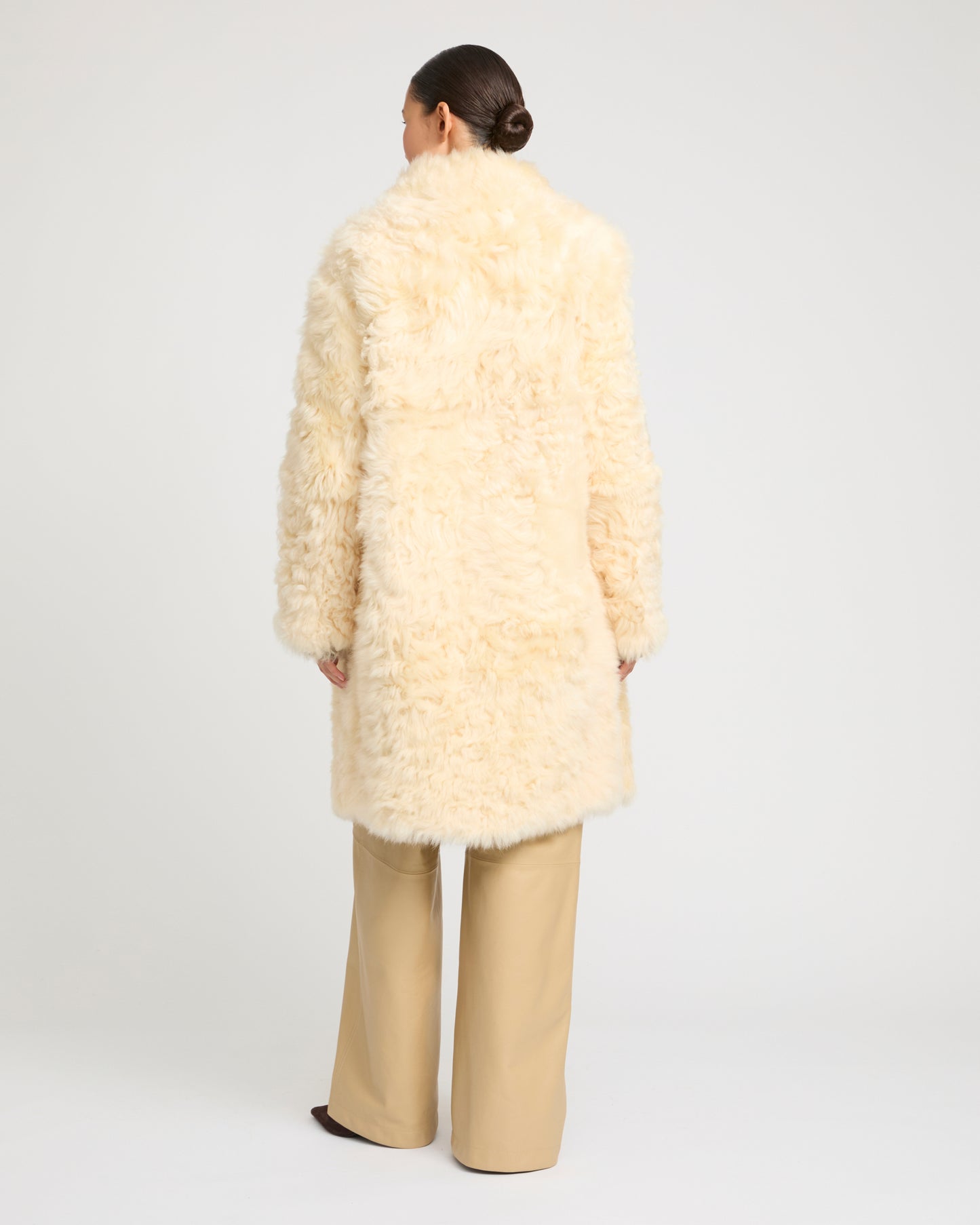 Reversible coat in Toscana lambskin -Yves Salomon