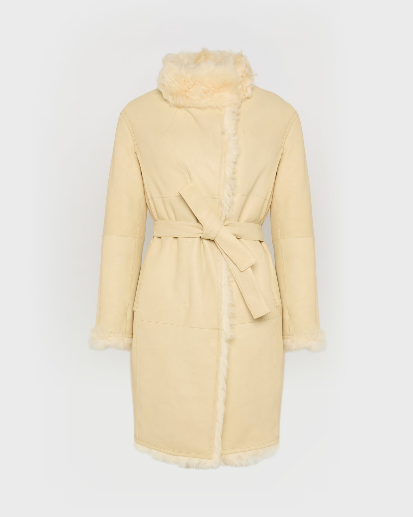 Reversible coat in Toscana lambskin -Yves Salomon