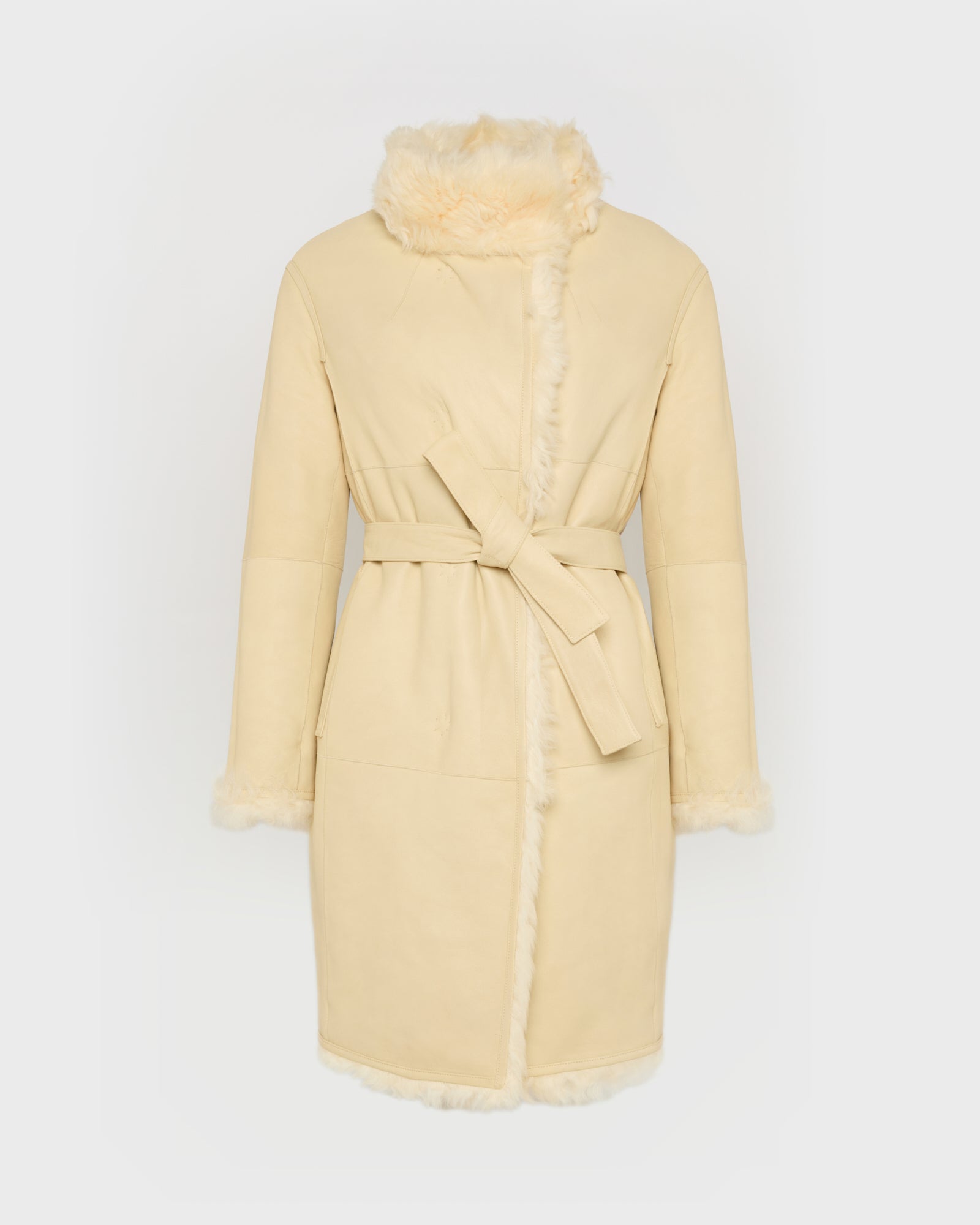 Reversible coat in Toscana lambskin -Yves Salomon