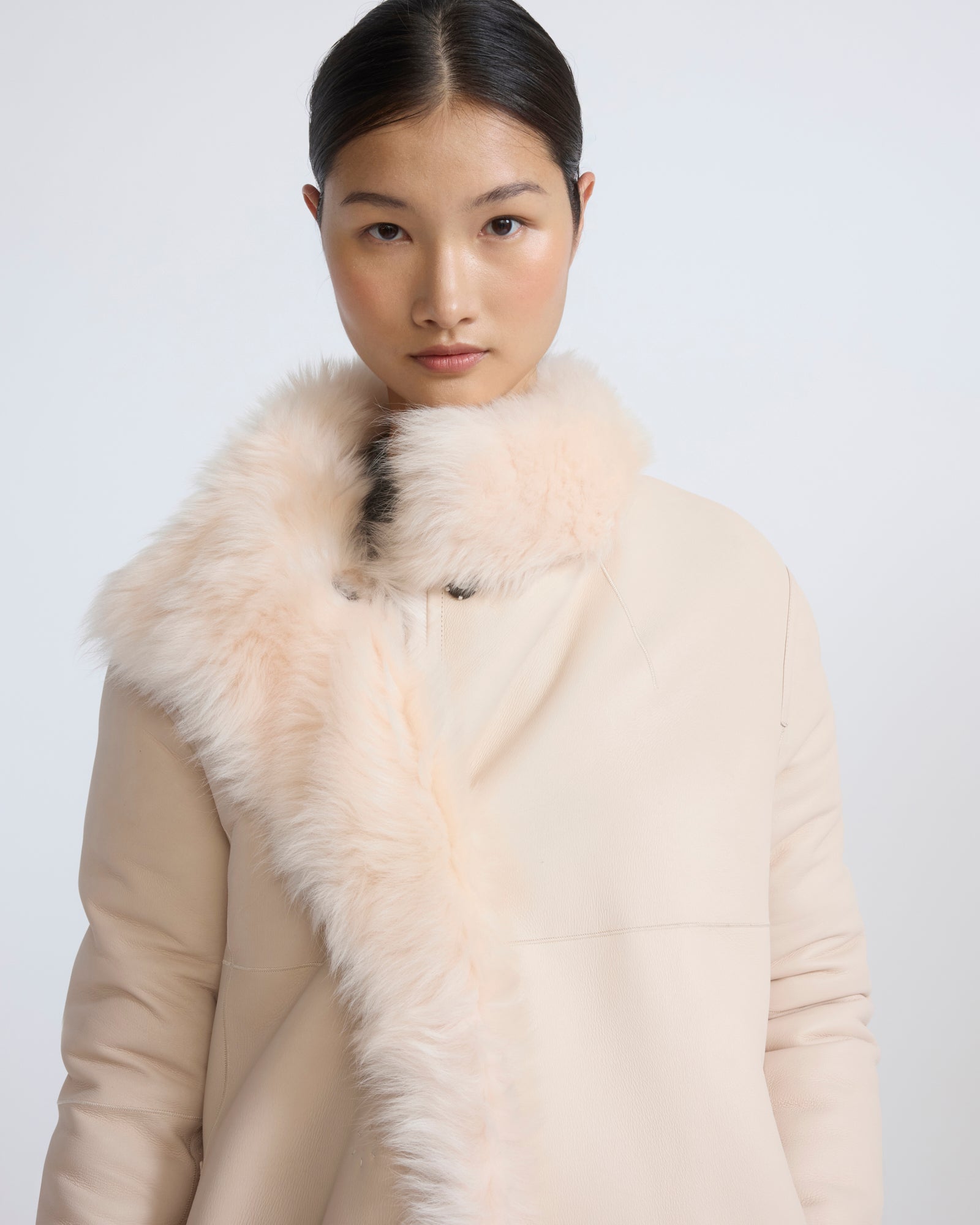 Reversible belted coat in Toscana lambskin - Yves Salomon - New Fall/Winter Collection