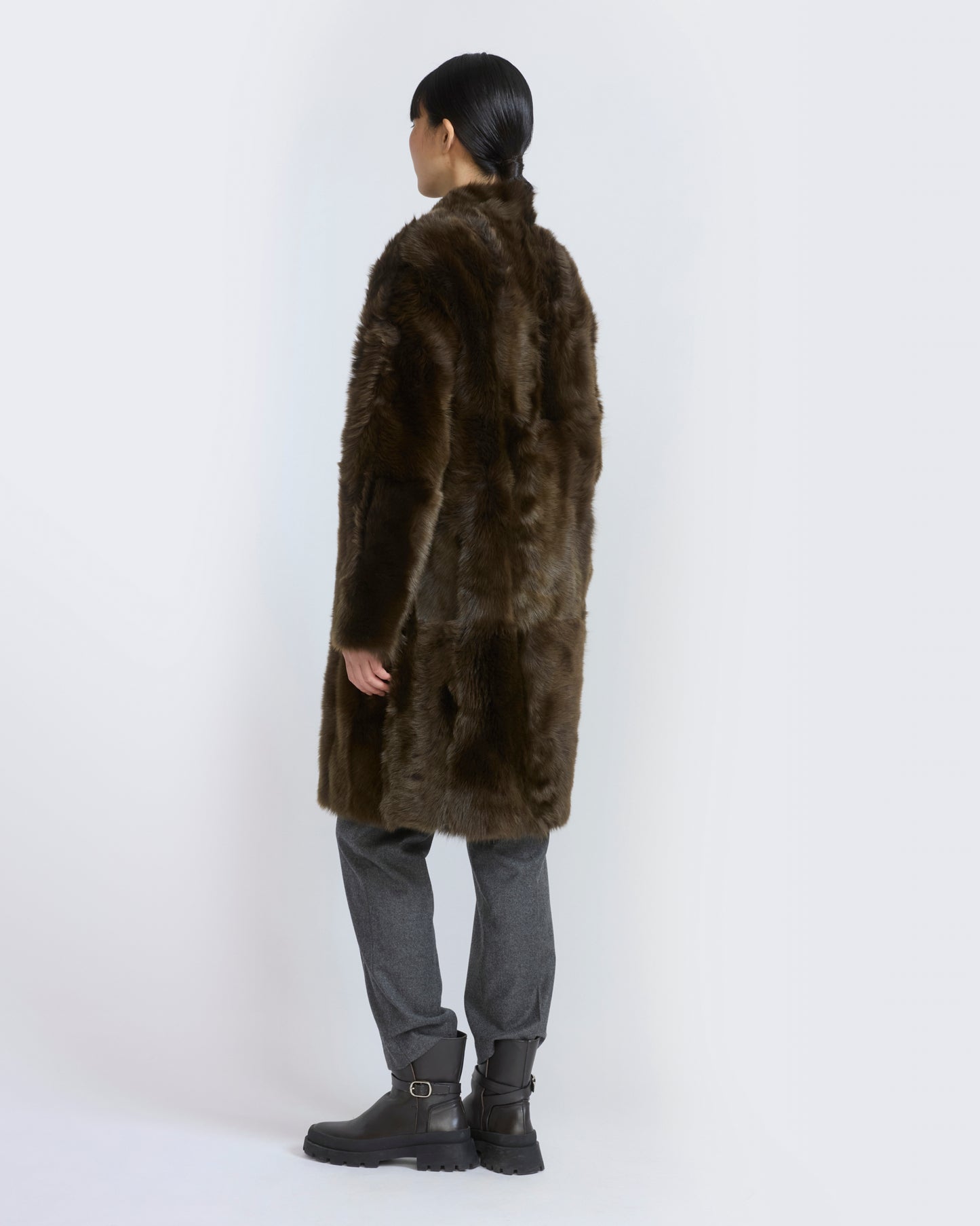 Reversible belted coat in Toscana lambskin - Yves Salomon - New Fall/Winter Collection