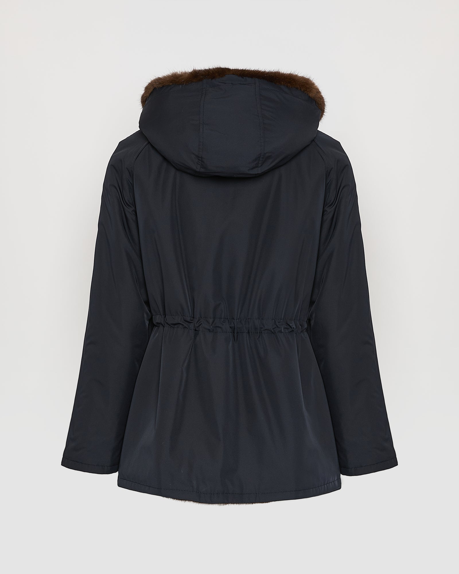 Hooded blouson in mink fur reversible technical fabric -Yves Salomon
