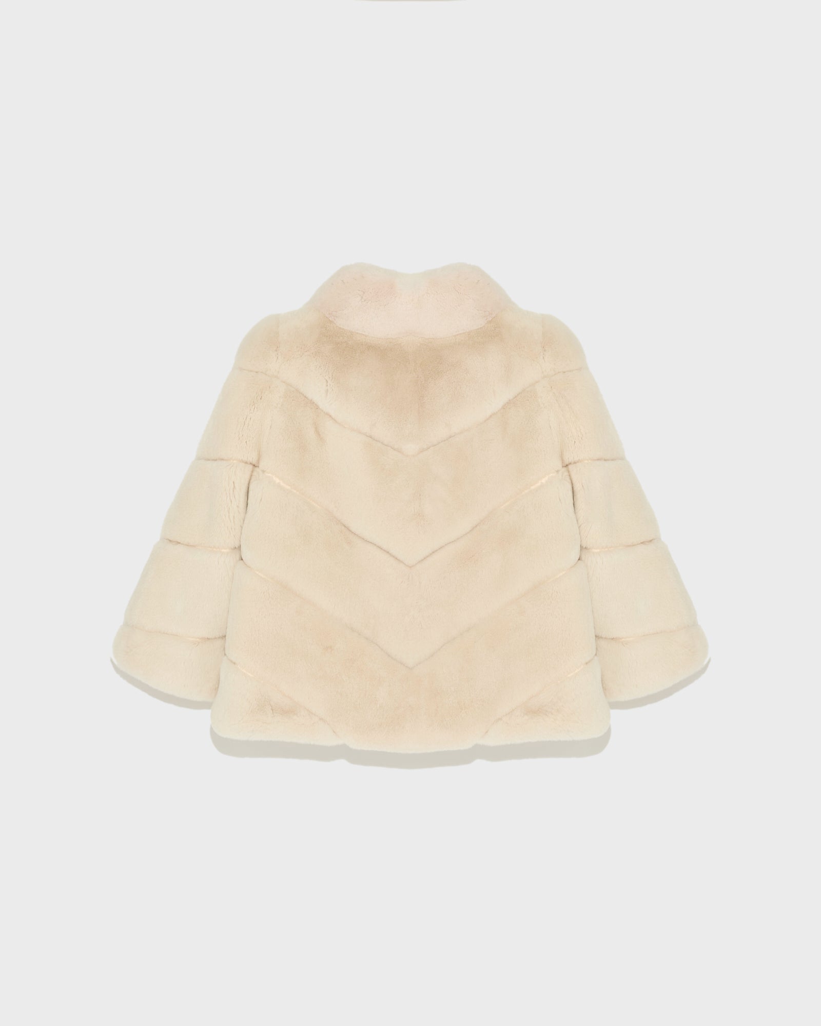Rex rabbit fur jacket - white - Yves Salomon – Yves Salomon UK