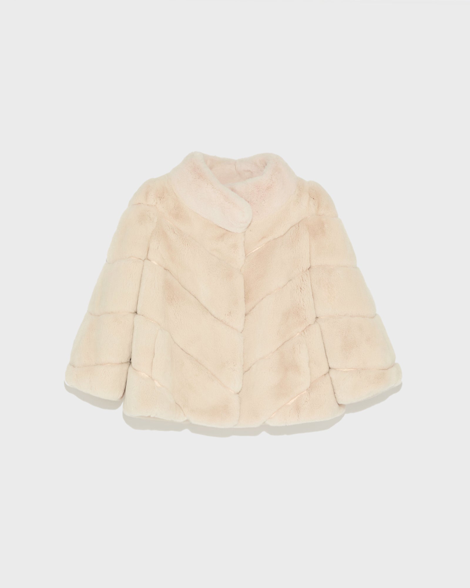 Rex rabbit fur jacket - white - Yves Salomon – Yves Salomon UK