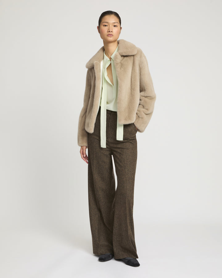 Short jacket in long-haired mink fur -Yves Salomon