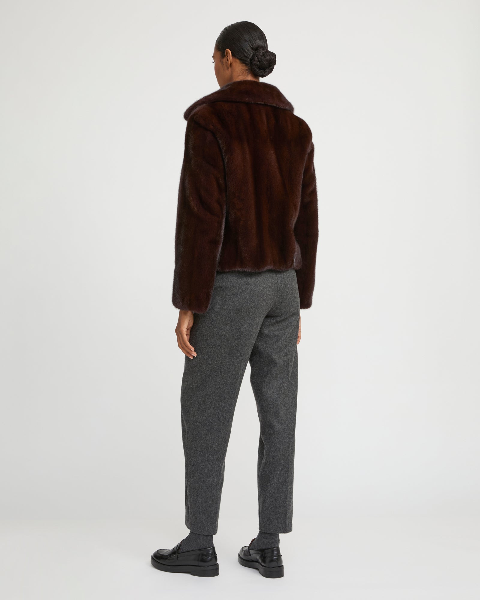 Short jacket in long-haired mink fur -Yves Salomon