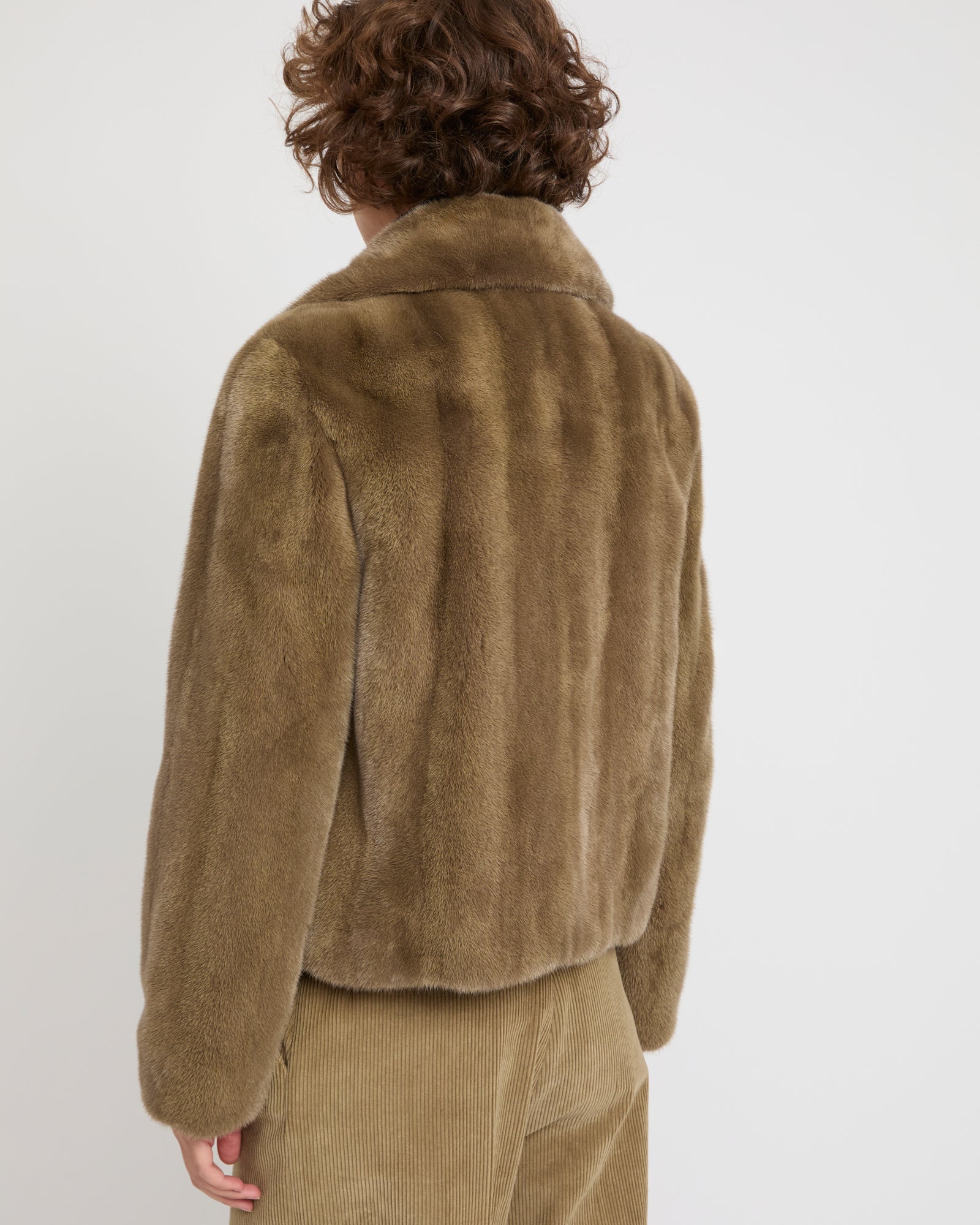Short jacket in long-haired mink fur -Yves Salomon