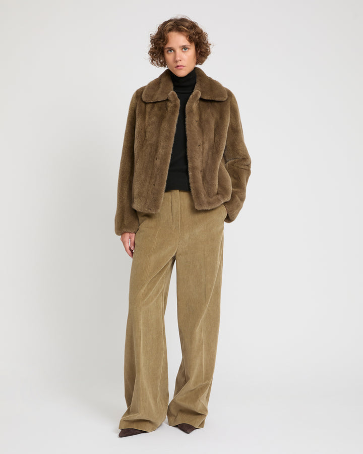 Short jacket in long-haired mink fur -Yves Salomon