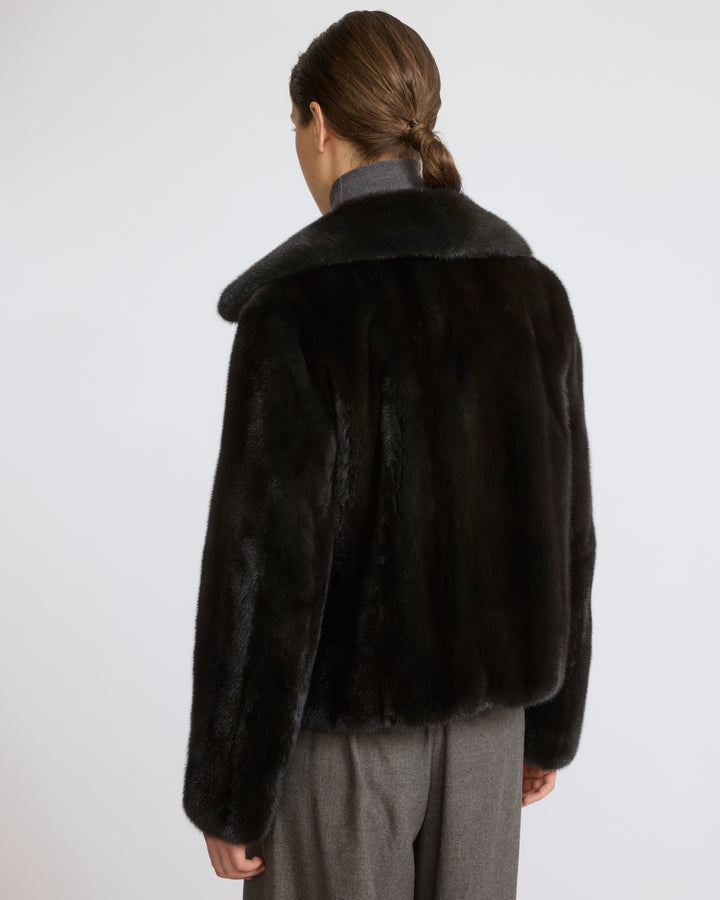 Short jacket in long-haired mink fur - Yves Salomon - New Fall/Winter Collection