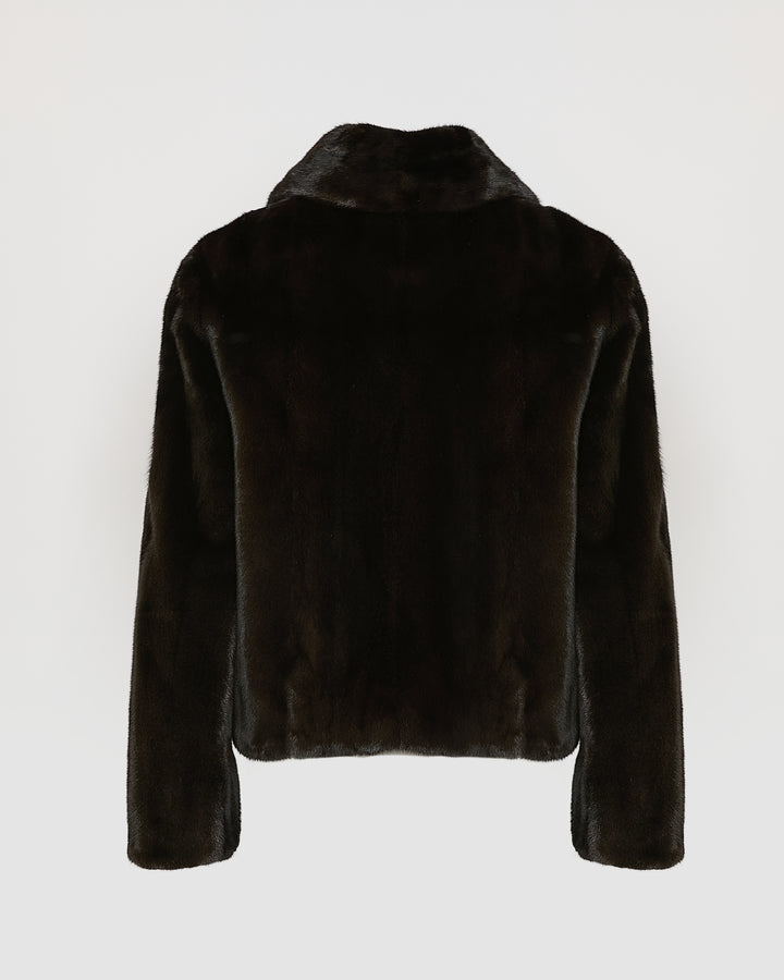 Short jacket in long-haired mink fur -Yves Salomon