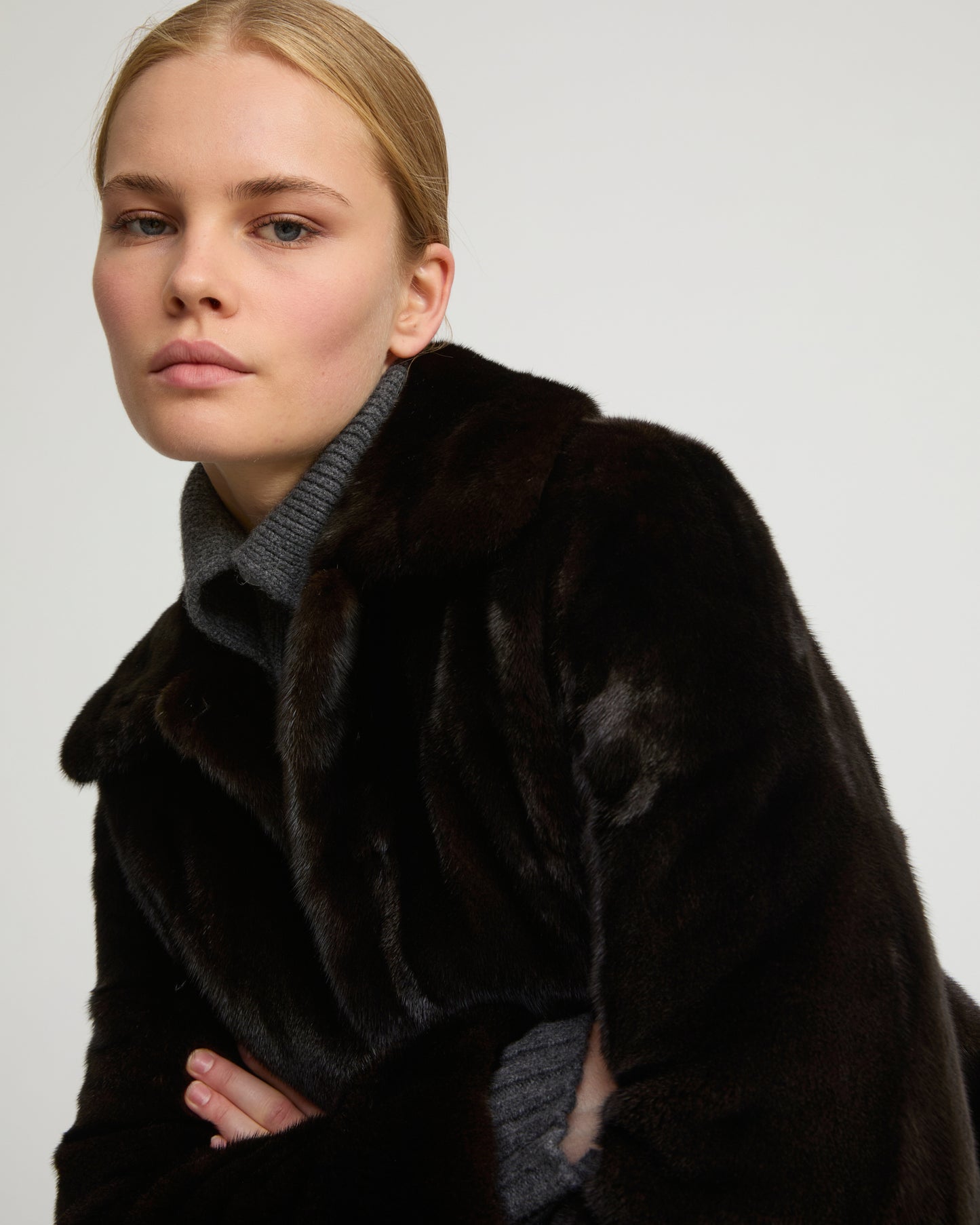 Short jacket in long-haired mink fur -Yves Salomon