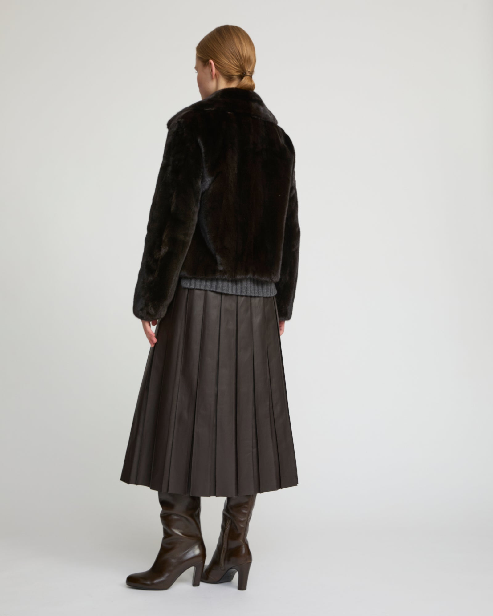 Short jacket in long-haired mink fur -Yves Salomon