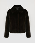 Short jacket in long-haired mink fur