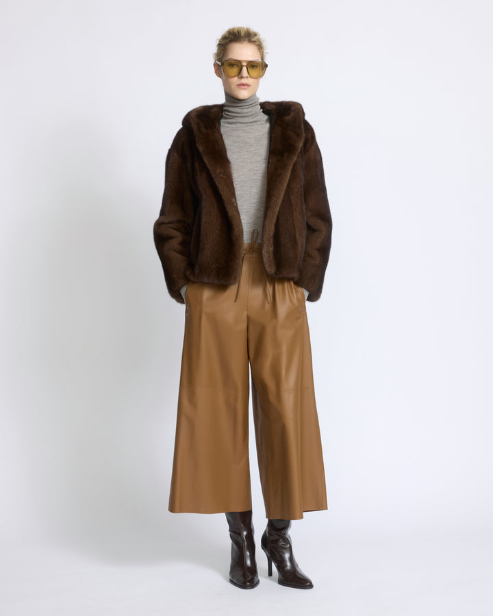 Hooded jacket in long-haired mink fur - Yves Salomon - New Fall/Winter Collection