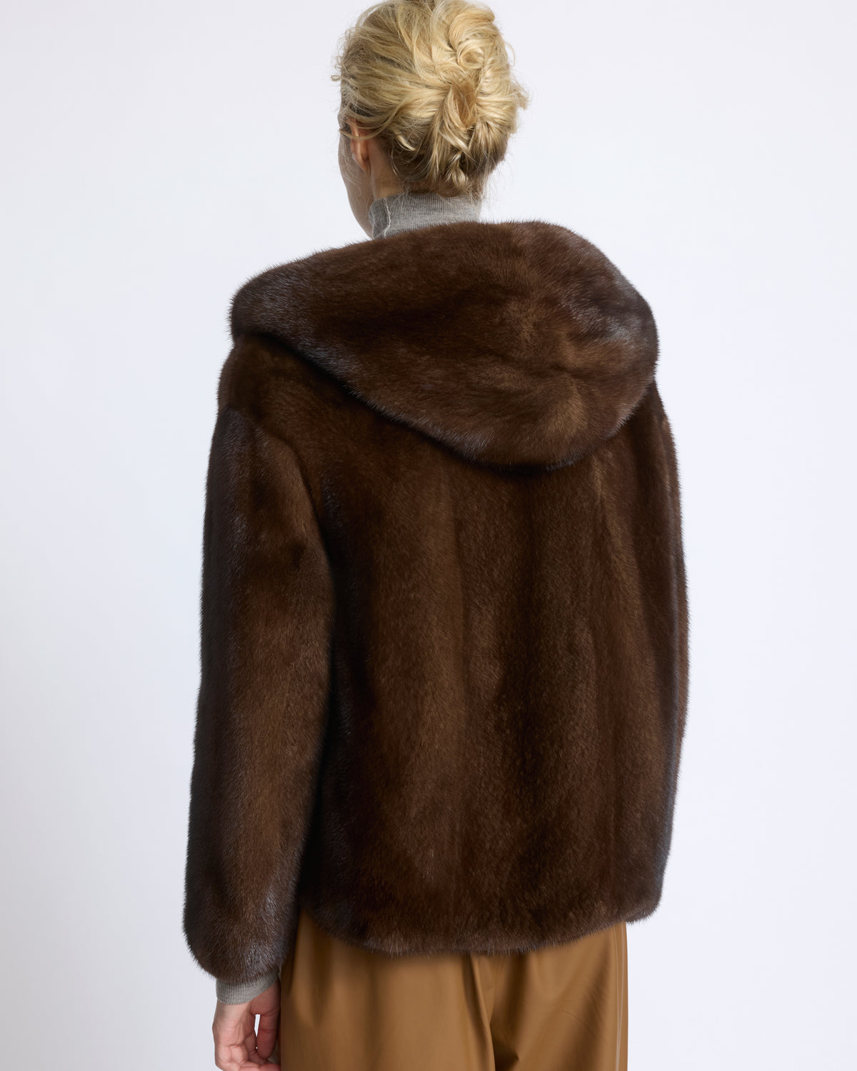 Hooded jacket in long-haired mink fur - Yves Salomon - New Fall/Winter Collection